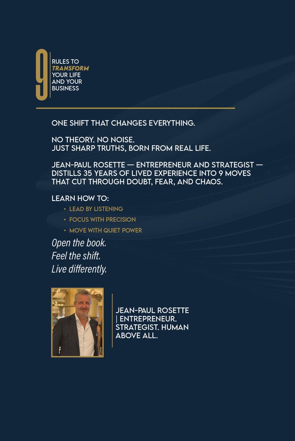 Straight to the Soul — Dos du livre — Jean-Paul Rosette