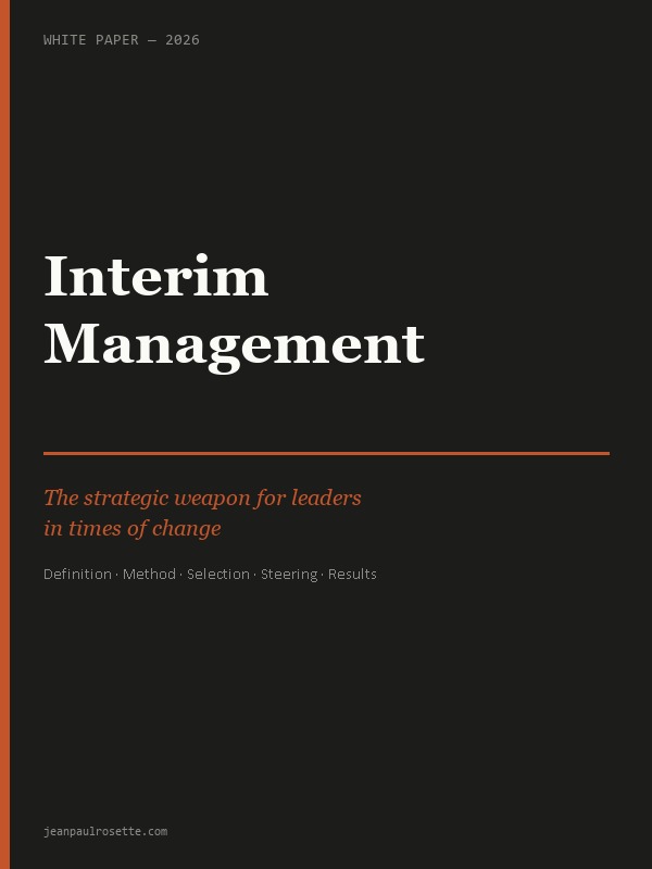 Interim Management — White Paper — Jean-Paul Rosette