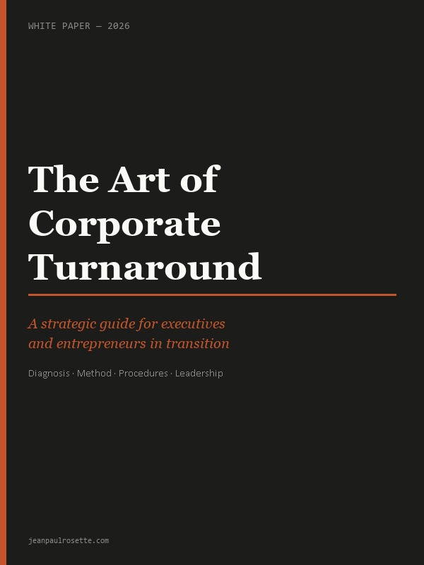 The Art of Corporate Turnaround — White Paper — Jean-Paul Rosette